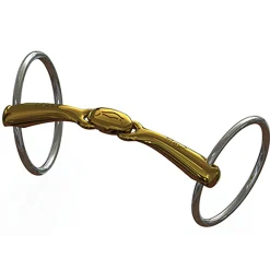 METLAR/NEUE SCHULE Neue Schule Turtle Top™ with Flex Loose Ring Bit - 16 mm mouth; 55 mm rings- English Horse Bits