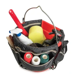 SAVI GLOBAL FASHION Noble Equestrian™ Barn Bucket Bag- Stable Hardware