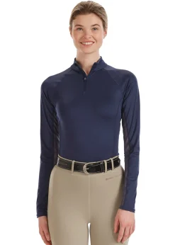 I APPAREL INT GROUP Noble Equestrian™ Ladies’ Ashley + Long Sleeve Solid Shirt- Long Sleeve Tops
