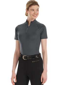 I APPAREL INT GROUP Noble Equestrian™ Ladies’ Ashley+ Short Sleeve Solid Shirt- Short Sleeve Shirts