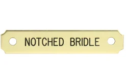 DOVER DROPSHIP Notched Corner Bridle Nameplate- Nameplates