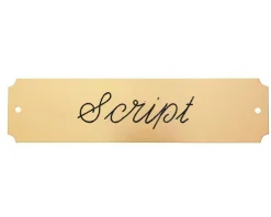 CRW Notched Stall Plate - 3 lines- Stable & Stall Accessories|Nameplates