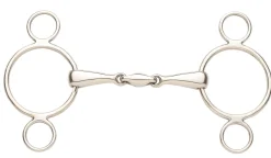 ERS Ovation® Elite Center Oval 2-Ring Elevator Bit- English Horse Bits