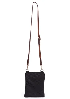 PERRIS LEATHER Perri’s® Champion Crossbody Bag with Leather Accents- Bags & Totes