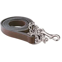 PERRIS LEATHER Perri’s® Leather Lead with Chain- Horse Leads