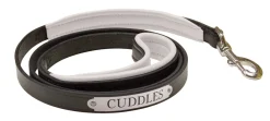 PERRIS LEATHER Perri’s® Padded Leather Nameplate Dog Leash- Collars & Leashes