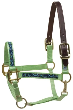 PERRIS LEATHER Perri’s® Ribbon Trim Breakaway Halter- Halters