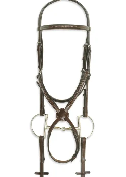 ERS Pessoa® Pro Fancy-Stitched Figure-8 Bridle- English Bridles