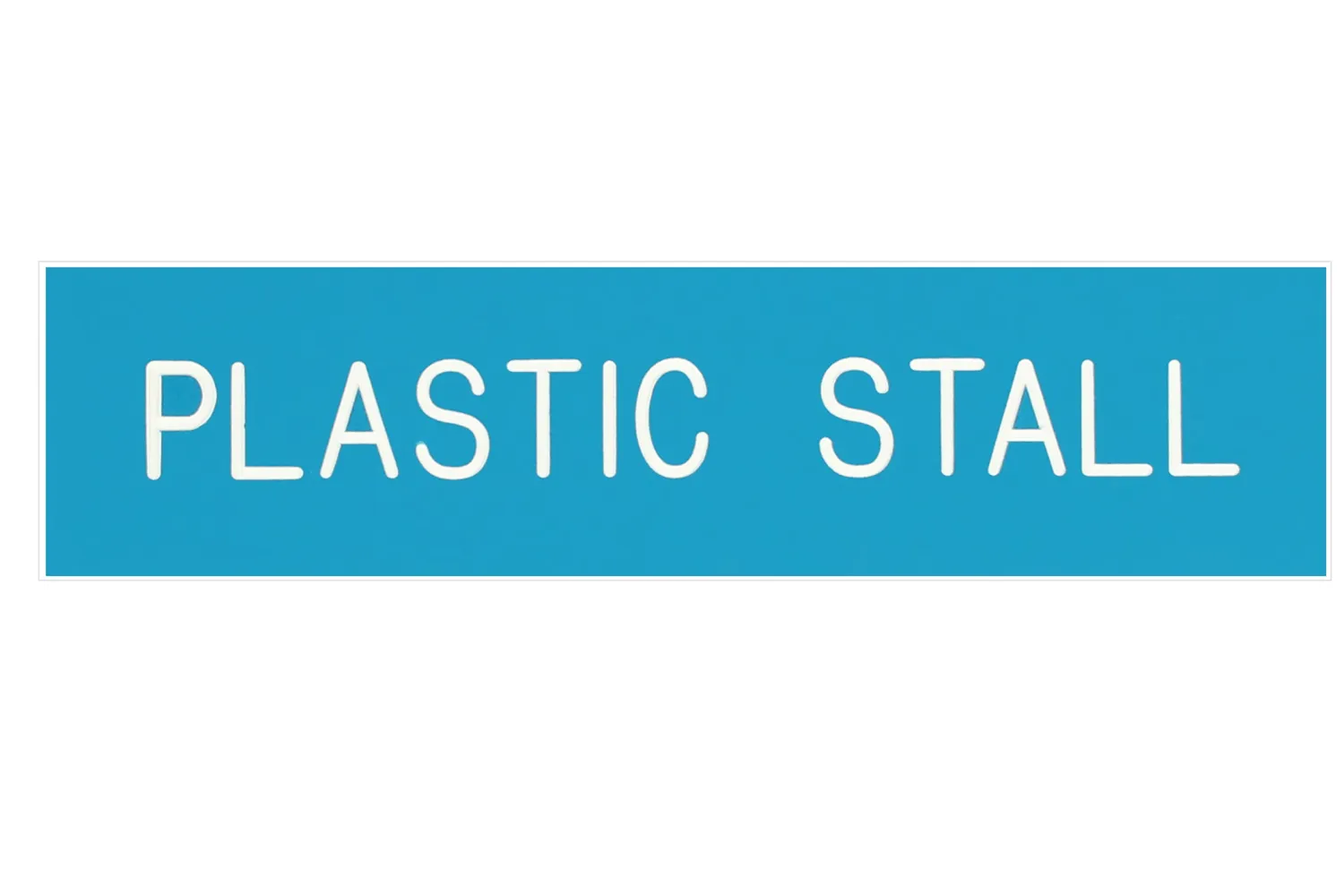 DOVER DROPSHIP Plastic Stall Plate - 1 or 2 lines- Stable & Stall Accessories|Nameplates