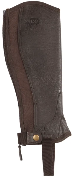 S.K. SHOES AND BOOTS Riding Sport™ Kids’ Eco Leather Half Chaps-Kids Half Chaps|Kids' Half Chaps