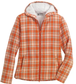 KIRSCH Riding Sport™ Ladies’ Lancaster Sherpa-Lined Flannel Hoodie- Sweaters & Winter Tops