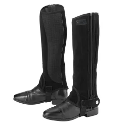 S.K. SHOES AND BOOTS Riding Sport™ Adults’ Synthetic Suede Half Chaps with Silicone Grip Patches- Half Chaps