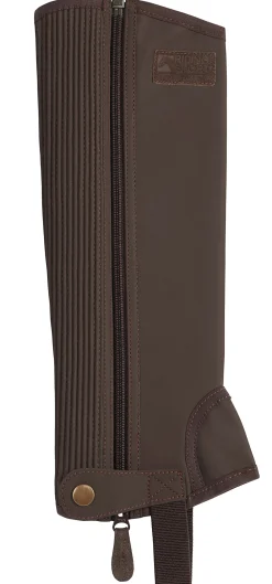 S.K. SHOES AND BOOTS Riding Sport™ Kids’ Synthetic Suede Half Chaps with Silicone Grip Patches-Kids Half Chaps|Kids' Half Chaps