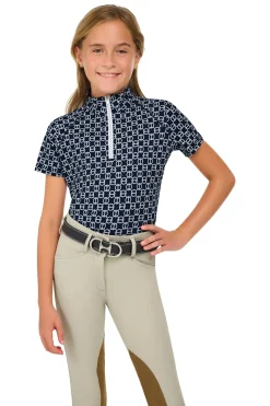 RJ CLASSICS R.J. Classics Girls’ Lucy Jr. Short Sleeve Training Shirt-Kids Kids' Casual Riding Clothes