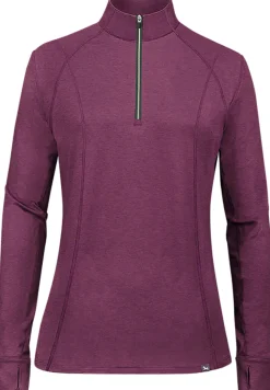 RJ CLASSICS R.J. Classics Ladies’ Logan Long Sleeve Quarter-Zip Training Shirt- Long Sleeve Tops