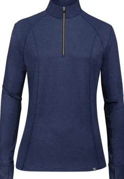 RJ CLASSICS R.J. Classics Ladies’ Logan Long Sleeve Quarter-Zip Training Shirt- Long Sleeve Tops