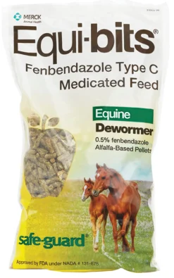ANIMAL HEALTH INT Safe-Guard® Equi-Bits® Fenbendazole Type C Medicated Feed- Horse Dewormers