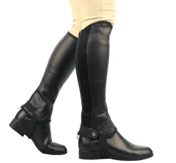 WEATHERBEETA Saxon Equileather™ Children's Half Chaps-Kids Half Chaps|Kids' Half Chaps