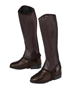 WEATHERBEETA Saxon Equileather™ Children's Half Chaps-Kids Half Chaps|Kids' Half Chaps