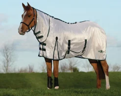 WEATHERBEETA Saxon Mesh Fly Sheet with Combo Neck & Belly Wrap- Fly Control|Fly Sheets