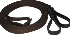 SCHOCKEMOEHLE N.A. Schockemöhle Rolled Leather Reins with Hand Stops- Reins