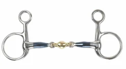 SHIRES EQUESTRIAN Shires Blue Sweet Iron Hanging Cheek Bit with Lozenge- English Horse Bits