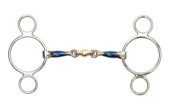 SHIRES EQUESTRIAN Shires Two-Ring Gag with Lozenge- English Horse Bits