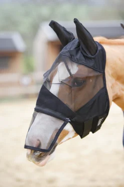 SHIRES EQUESTRIAN Shires Fly Mask with Ears & Nose- Fly Control|Fly Masks