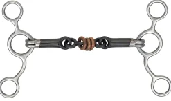 SHIRES EQUESTRIAN Shires Sweet Iron & Copper Tom Thumb with Roller Link- English Horse Bits