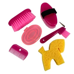 SHILOH STABLES TACK Showman® Kids’ Size Grooming Kit- Bathing Tools|Brushes & Hoof Picks