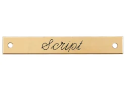 DOVER DROPSHIP Small Beveled Edge Halter Nameplate- Nameplates