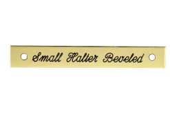 DOVER DROPSHIP Small Beveled Edge Halter Nameplate- Nameplates