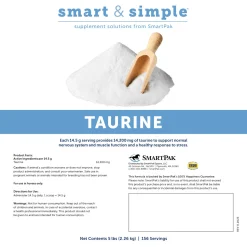 SMARTPAK Smart & Simple® Taurine Powder by SmartEquine™ - 5 lbs- Horse Supplements