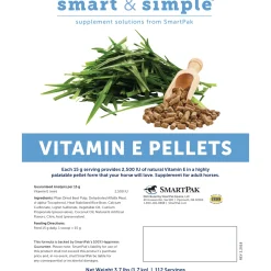 SMARTPAK SmartEquine™ Smart & Simple® Vitamin E Pellets - 3.7 lbs.- Horse Supplements