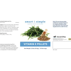 SMARTPAK SmartEquine™ Smart & Simple® Vitamin E Pellets - 1.8 lbs.- Horse Supplements