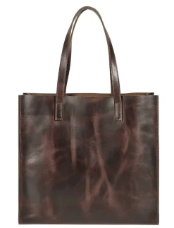 JPC EQUESTRIAN Snaffle Bit Leather Tote Bag- Bags & Totes