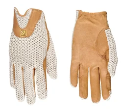 FARGO TRADING SSG® Lycrochet Horseshoe Back Gloves- Riding Gloves