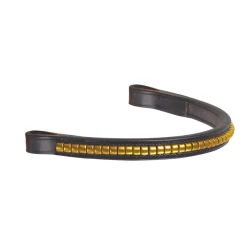 KINGS INTERNATIONAL Suffolk™ Brass Clincher Browband- Bridle Parts & Accessories