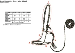 TEXT HORSE Suffolk™ Rope Halter with Lead- Halters