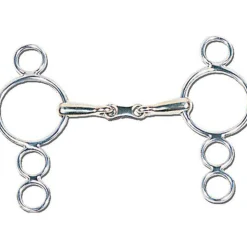 KING YOUNG Suffolk™ 3-Ring French Link Elevator Bit- English Horse Bits