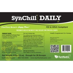 SYNNUTRA EQUINE ® SynChill™ Daily- Horse Supplements
