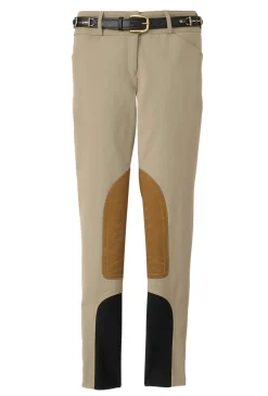 TAILORED SPORTSMAN THE ™ Ladies’ Low-Rise Boot Sock Breech- Knee Patch Breeches