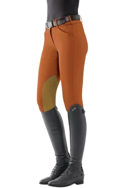 TAILORED SPORTSMAN THE ™ Ladies’ Mid-Rise Vintage Patch Sock-Bottom Breech- Knee Patch Breeches