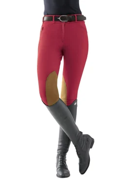 TAILORED SPORTSMAN THE ™ Ladies’ Mid-Rise Vintage Patch Sock-Bottom Breech- Knee Patch Breeches