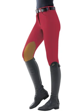 TAILORED SPORTSMAN THE ™ Ladies’ Mid-Rise Vintage Patch Sock-Bottom Breech- Knee Patch Breeches