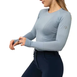 TKEQ THE SHOP TKEQ Ladies’ Kennedy Seamless Long Sleeve Top- Long Sleeve Tops