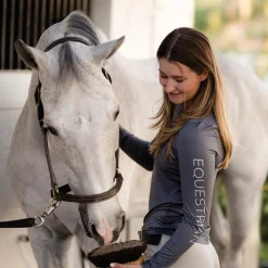 TKEQ THE SHOP TKEQ Ladies’ Crest Sustainable Long Sleeve Shirt- Long Sleeve Tops