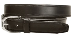TORY LEATHER 1 1/4" Stainless Steel Stirrup Buckle Belt- Belts