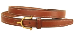 TORY LEATHER ¾" Brass Spur Buckle Belt- Belts