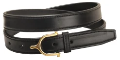 TORY LEATHER 1" Brass Spur Buckle Belt- Belts
